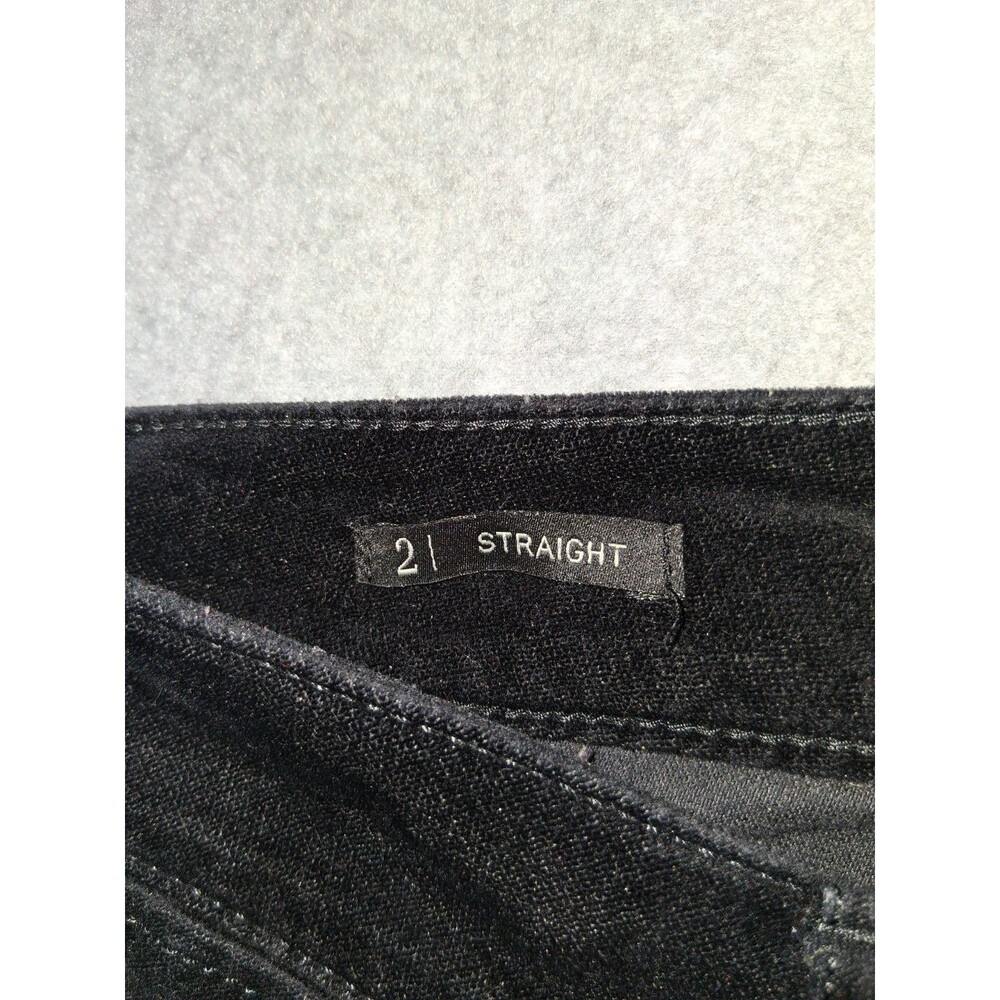 Talbots Flawless Five Pocket Straight Corduroy Pants Size 2 Black Quiet Luxury - Picture 3 of 14